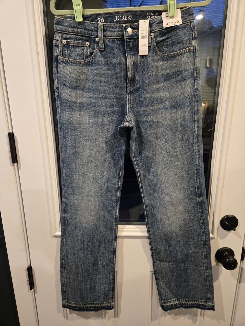 NWT J.Crew '84 Straight Jeans medium wash indigo Women's 26 Reimagined